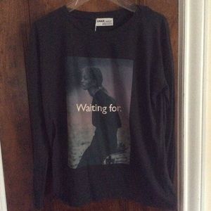 Zara long sleeve graphic tee